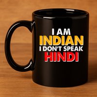 I Am Indian I Don't Speak Hindi 11oz C Handle Ceramic Mug