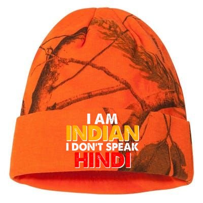 I Am Indian I Don't Speak Hindi Kati Licensed 12" Camo Beanie