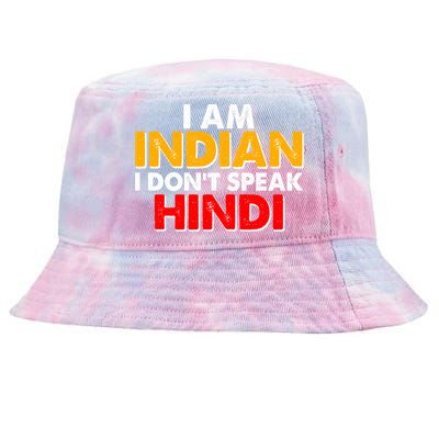 I Am Indian I Don't Speak Hindi Tie-Dyed Bucket Hat