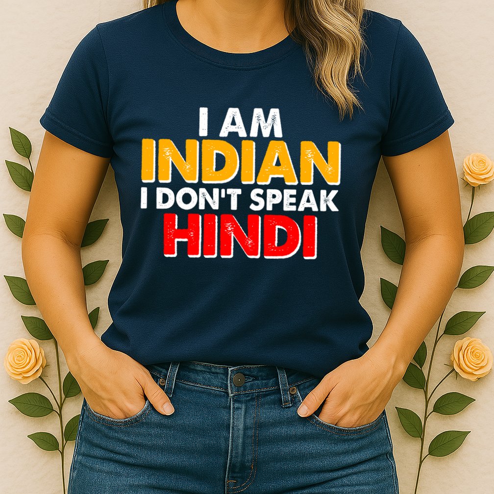 I Am Indian I Don't Speak Hindi Womens T-Shirt