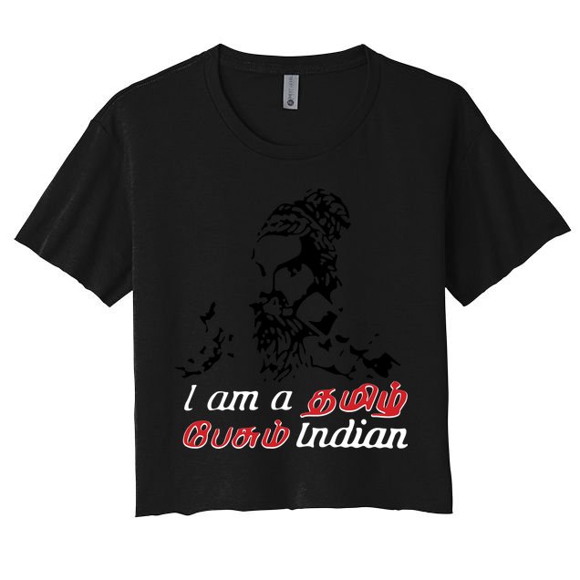 I Am Indian Theriyathu Poda Tamil Nadu Crop Top