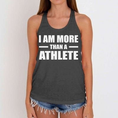 I Am More Than An Athlete Women's Knotted Racerback Tank