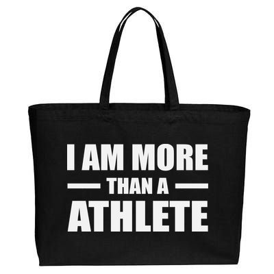 I Am More Than An Athlete Cotton Canvas Jumbo Tote