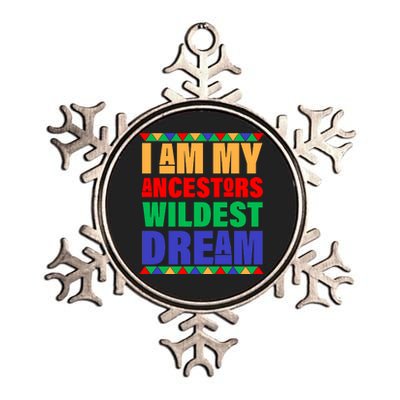 I Am My Ancestors Wildest Dream African Colors Metallic Star Ornament