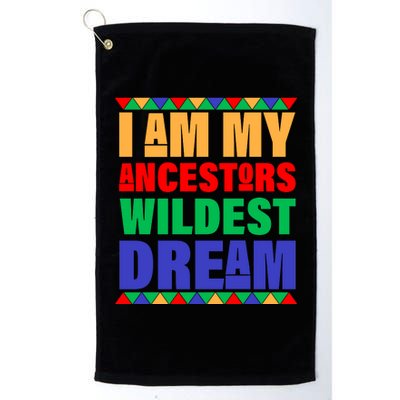 I Am My Ancestors Wildest Dream African Colors Platinum Collection Golf Towel