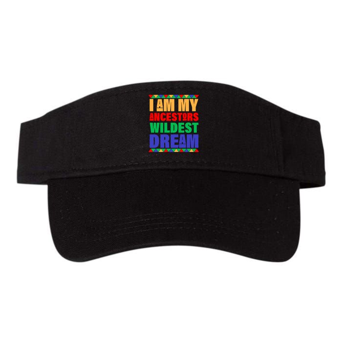 I Am My Ancestors Wildest Dream African Colors Valucap Bio-Washed Visor