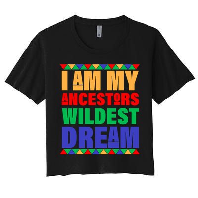 I Am My Ancestors Wildest Dream African Colors Crop Top