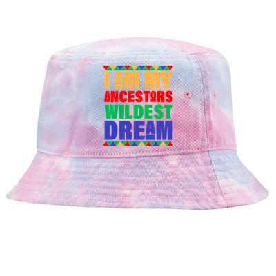 I Am My Ancestors Wildest Dream African Colors Tie-Dyed Bucket Hat