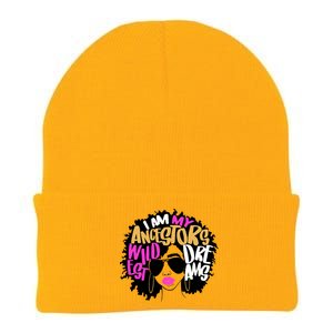 I Am My Ancestors Wildest Dreams History Knit Cap Winter Beanie