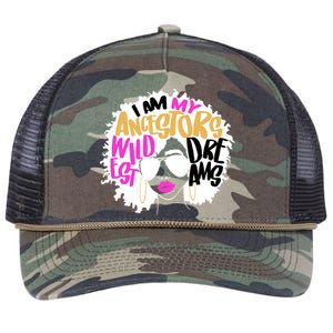 I Am My Ancestors Wildest Dreams History Retro Rope Trucker Hat Cap