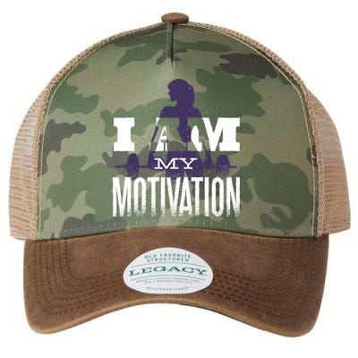 I Am My Motivation Gym Exercise Workout Legacy Tie Dye Trucker Hat