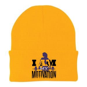 I Am My Motivation Gym Exercise Workout Knit Cap Winter Beanie