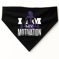 I Am My Motivation Gym Exercise Workout USA-Made Doggie Bandana