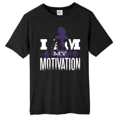 I Am My Motivation Gym Exercise Workout Tall Fusion ChromaSoft Performance T-Shirt