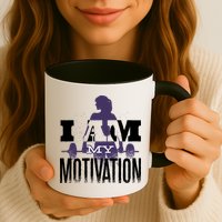 I Am My Motivation Gym Exercise Workout Mug