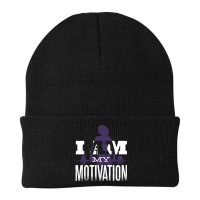 I Am My Motivation Gym Exercise Workout Knit Cap Winter Beanie