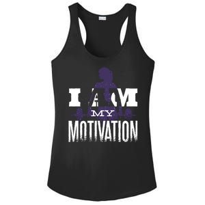 I Am My Motivation Gym Exercise Workout Ladies PosiCharge Competitor Racerback Tank