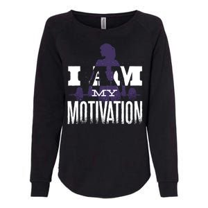 I Am My Motivation Gym Exercise Workout Womens California Wash Sweatshirt