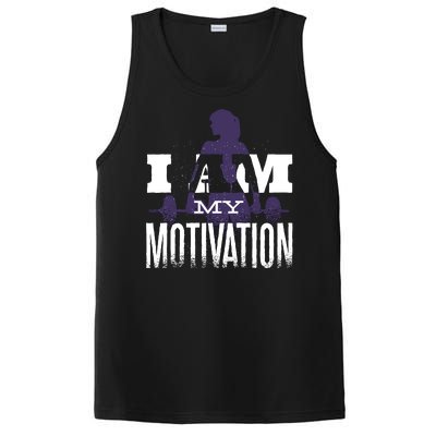 I Am My Motivation Gym Exercise Workout PosiCharge Competitor Tank