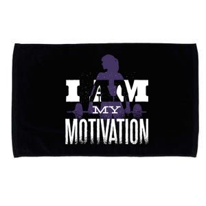 I Am My Motivation Gym Exercise Workout Microfiber Hand Towel