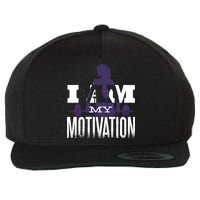 I Am My Motivation Gym Exercise Workout Wool Snapback Cap