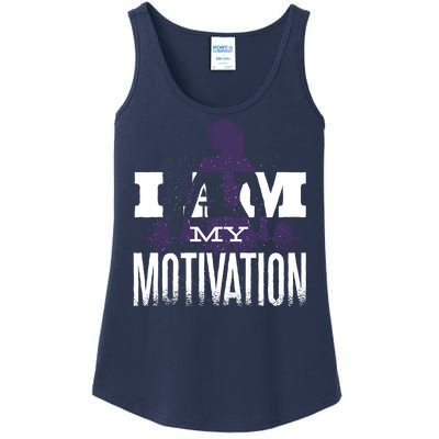 I Am My Motivation Gym Exercise Workout Ladies Essential Tank