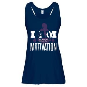 I Am My Motivation Gym Exercise Workout Ladies Essential Flowy Tank