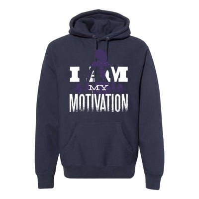 I Am My Motivation Gym Exercise Workout Premium Hoodie