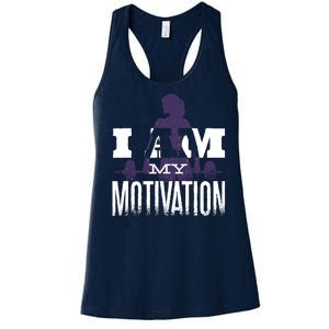 I Am My Motivation Gym Exercise Workout Women's Racerback Tank