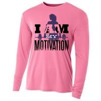 I Am My Motivation Gym Exercise Workout Cooling Performance Long Sleeve Crew