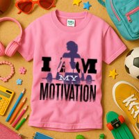 I Am My Motivation Gym Exercise Workout Kids T-Shirt