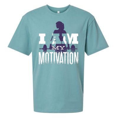 I Am My Motivation Gym Exercise Workout Sueded Cloud Jersey T-Shirt