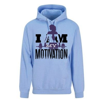 I Am My Motivation Gym Exercise Workout Unisex Surf Hoodie