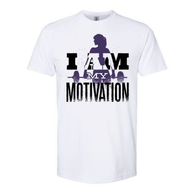 I Am My Motivation Gym Exercise Workout Softstyle® CVC T-Shirt