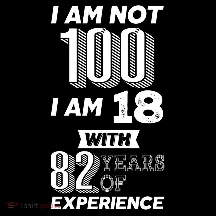 I Am Not 100 I Am 18 With 82 Years Of Experience 100th Birthday Youth Performance Sprint T-Shirt