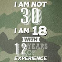 I Am Not 30 I Am 18 With 12 Years Of Experience 30th Birthday Legacy Tie Dye Trucker Hat