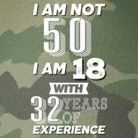I Am Not 50 I Am 18 With 32 Years Of Experience 50th Birthday Legacy Tie Dye Trucker Hat