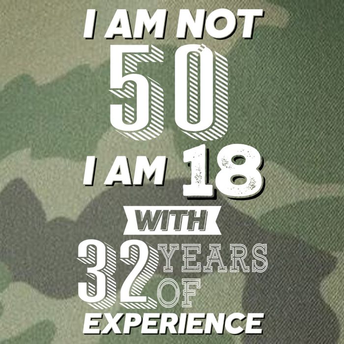 I Am Not 50 I Am 18 With 32 Years Of Experience 50th Birthday Legacy Tie Dye Trucker Hat