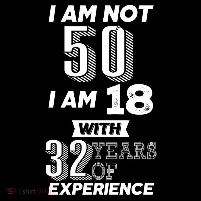I Am Not 50 I Am 18 With 32 Years Of Experience 50th Birthday Cooling Performance Long Sleeve Crew