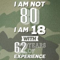 I Am Not 80 I Am 18 With 62 Years Of Experience 80th Birthday Legacy Tie Dye Trucker Hat