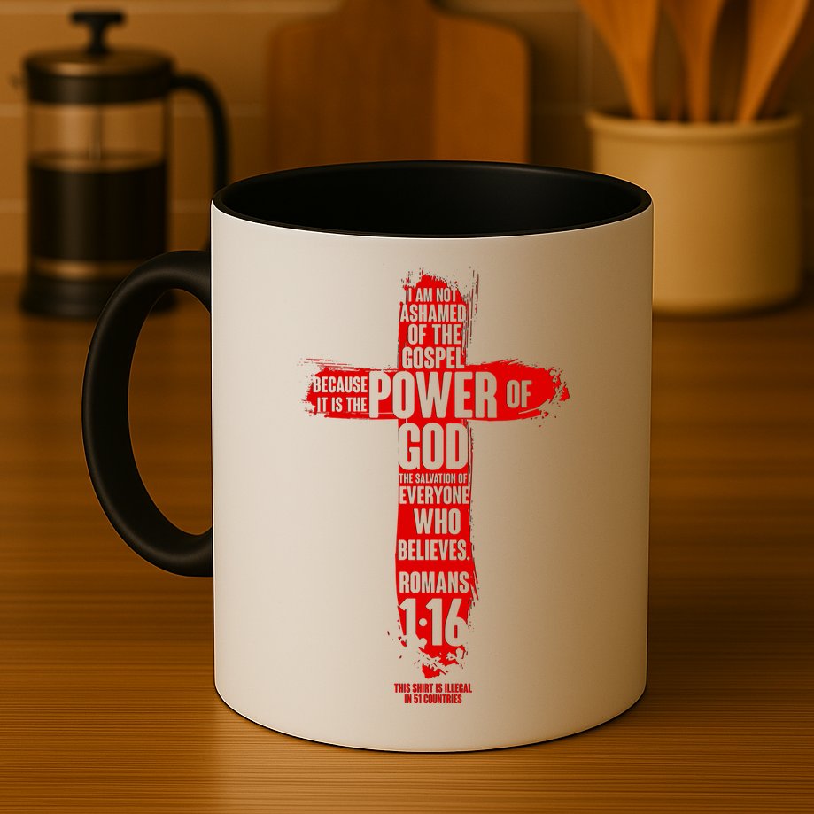 I Am Not Ashamed of the Gospel The Power of God Romans 1:16 Mug