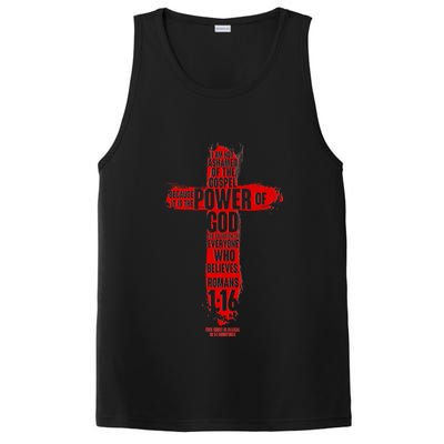 I Am Not Ashamed of the Gospel The Power of God Romans 1:16 PosiCharge Competitor Tank