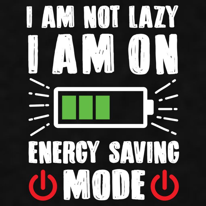 I Am Not Lazy I Am On Energy Saving Mode Funny Ladies PosiCharge Tri-Blend Wicking Tank