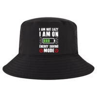 I Am Not Lazy I Am On Energy Saving Mode Funny Cool Comfort Performance Bucket Hat