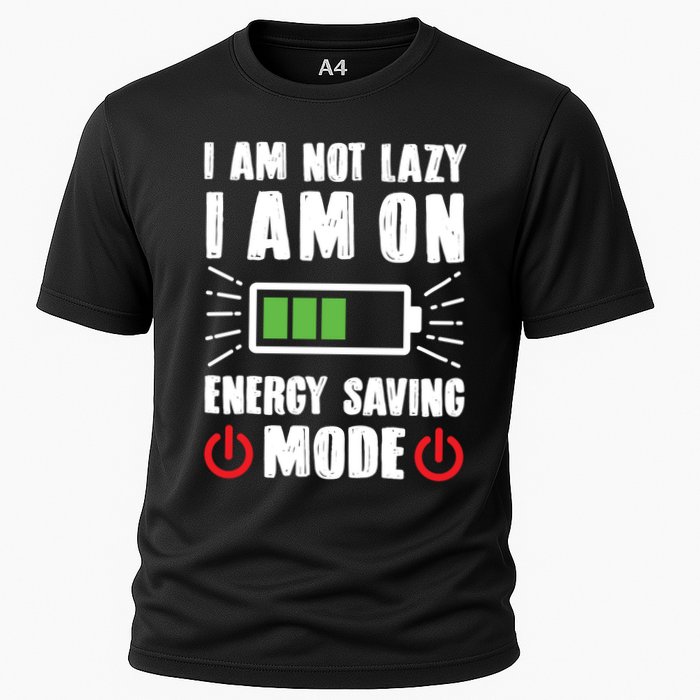 I Am Not Lazy I Am On Energy Saving Mode Funny Performance Shirt