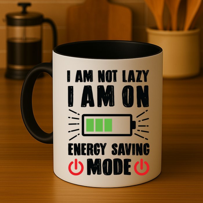I Am Not Lazy I Am On Energy Saving Mode Funny Mug