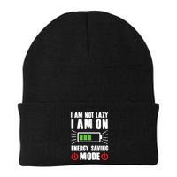 I Am Not Lazy I Am On Energy Saving Mode Funny Beanie