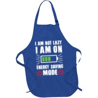 I Am Not Lazy I Am On Energy Saving Mode Funny Apron