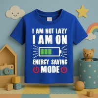 I Am Not Lazy I Am On Energy Saving Mode Funny Toddler T-Shirt