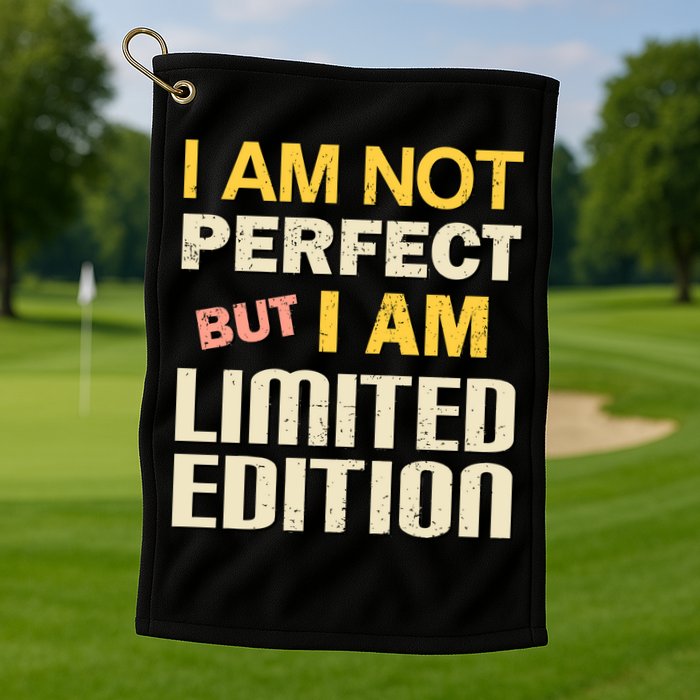 I Am Not Perfect But Limited Edition Golf Towel